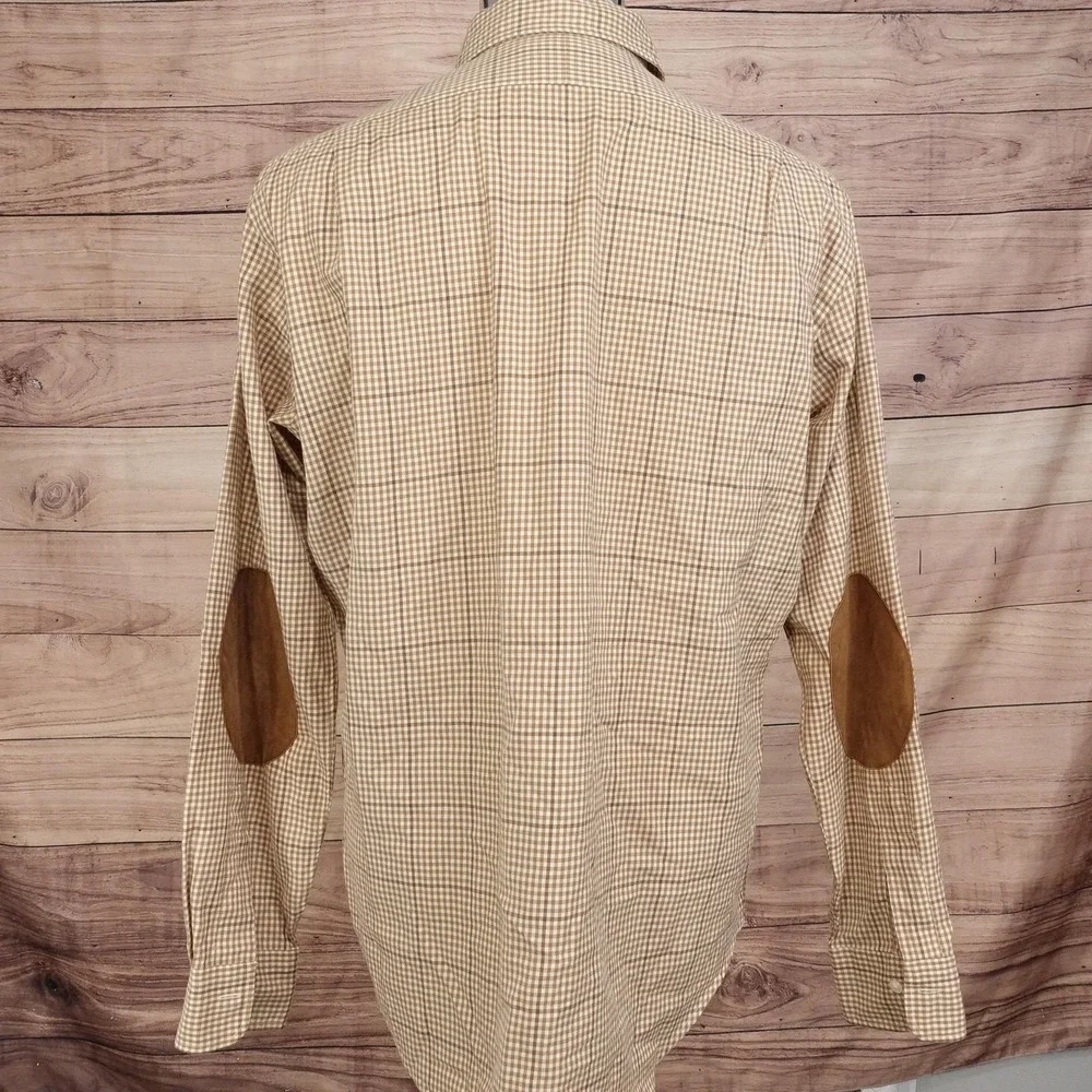 Polo Ralph Lauren Shirt Mens M Check Long Sleeve Button-Up Bradford Classic Fit